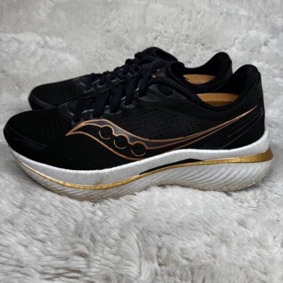Saucony Women Endorphin Speed 3 S10756-10 Black Gold Running Shoe Sneaker Size 9 - Picture 5 of 9